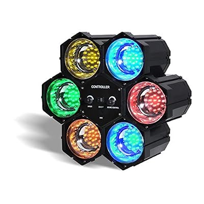 Cheetah Jeu de lumière Chenillard à LEDs 6 Couleurs + Contrôle + Mode musical CHEETAH G005JC