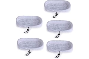 MALAYAS 5 Pezzi di ricambio per mocio a vapore in microfibra, lavabili, Microfibra di Ricambio per i Pulitori a Vapore (Alternativa a 70496, 35848, 9 in 1-720020 720021 720502, 2 in 1-70495 720201)