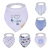 Hxhome Baby Bandana Drool Bibs Boys Design Pack of 6