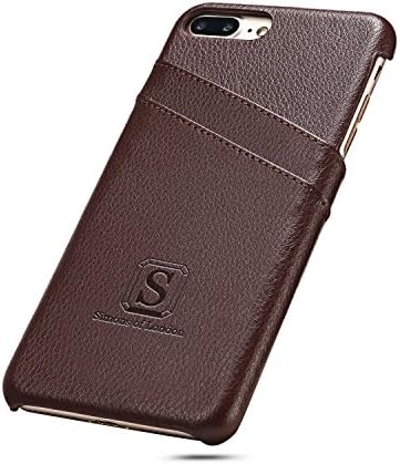Simons of London iPhone 8 Plus/iPhone 7 Plus Coated Leather Case Brown