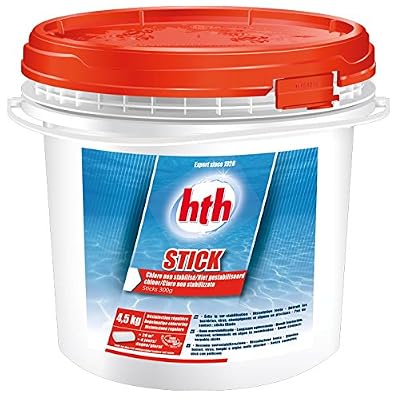 HTH - Stick- Hypopchlorite - Chlore 300 gr - Pot de 4,5 Kg