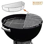 Rost / Erweiterungsrost zum Erwärmen / Grillen / Räuchern, Edelstahl, für Einsatz mit 57-cm-Kugelgrill – Bild 2