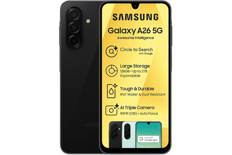 SAMSUNG GALAXY A26 5G 128GB BLACK (Dual SIM)