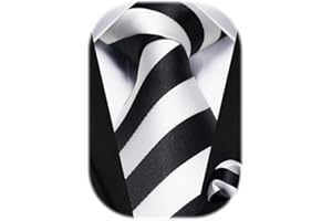 HISDERN Cravatta Uomo Elegante A Pois Fazzoletto Matrimonio Classico Formale Cravatte E Fazzoletti Da Taschino Set Per Festa Lavoro Affari