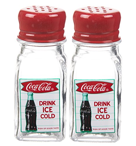 Preisvergleich Produktbild Retro Glas Coca Cola Salz Pfefferstreuer
