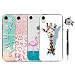 Produktbild 4X Handy Silikonhülle für iPhone XR, Stoßfest Schutz Tasche Weich TPU Gel Bumper Etui Dünn Transparent Durchsichtige Cover Case (Set 9) Kratzfest Anti Fingerabdruck, mit Tier Kable Stylus Stift