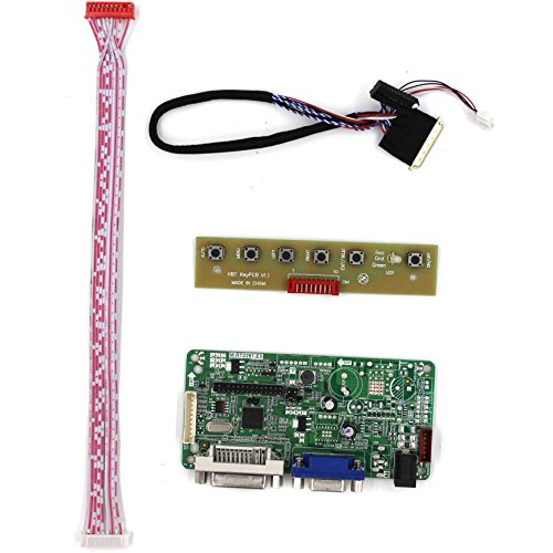 DVI + VGA Controller Board Kit LCD Treiber Board für LTN140AT02 LTN156AT17 1366×768 40Pins LCD Bildschirm - 4