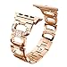 Produktbild XIHAMA Armband für Watch Serie 4-38/40mm und 42/44mm, Kristall Diamont Edelstahl Ersatz-Armband Zubehör für i Watch Series 3/2 / 1 (42mm/44mm, Rose Gold)