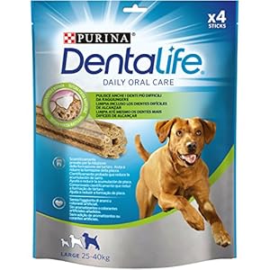 Purina Dentalife golosina dental para Perro Grande, Pack de 4  piezas – Total 142 g