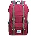 Produktbild Fafada 18L Rucksack Frauen Damen Kinder Wasserabweisend Nylon Daypack Schulrucksack Laptoprucksack Backpack (18L Rot)
