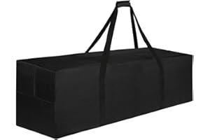 SUOHINAO Large Garden Cushion Storage Bag,Waterproof Outdoor Cushion Storage Bag