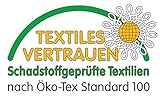 Tischläufer „Bayern“ in grau, 40×150, mit Edelweiß, Leinen Optik, tolle Stickerei mit Karo & Herz - 3