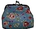 Price comparison product image Coin Purse - Blue Clasp Coin purse with Flower Design