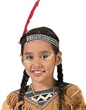 Fancy Ole – Indios plumas Bunter cabeza joyería Niños Pelo Banda sin peluca indios Disfraz Muelle joyas, multicolor