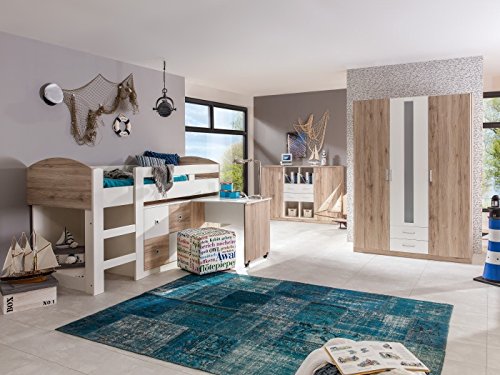 Jugendzimmer Lenny 3tlg. mit Hochbett