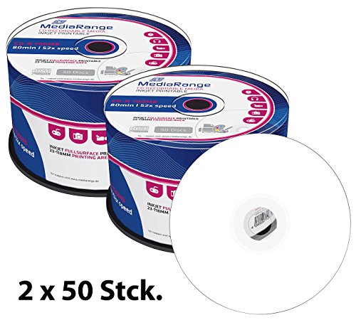 MediaRange CD-R 700MB 52x printable, 100er-Spindel - 2