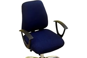 wonderfulwu Stretch Chair Covers Spandex Office Computer Chair Cover Removable Washable Rotate Swivel Chair Protective Covers