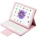 Apple iPad Air/Pro 9.7 Keyboard Case,Eoso Folding Leather Folio Cover with Removable Bluetooth Keyboard for iPad Air,iPad Air 2,iPad Pro 9.7 Tablet(Pink) RS.4613.00