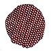 Waterproof Womens Shower Cap Cap Bath Shower Reusable Clear Satin Hair Cover - 7 Colors - Wine & Red