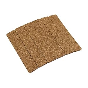 Borges & Scott - Traditional Cork Hat Sizing Strips - Self Adhesive - Set of 6