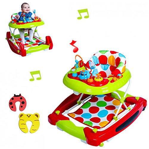 Red Kite Baby Go Round Twist Babywalker/Rocker (INCLUDES 2 DOOR STOPPERS)