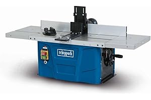 Scheppach HF50 Router Table | 1500W Bench Top Woodworking Machine | 24,000 RPM | 40mm Spindle Height | Inc. Fence, Table Extensions & 3 x Collets 6, 8, 12mm