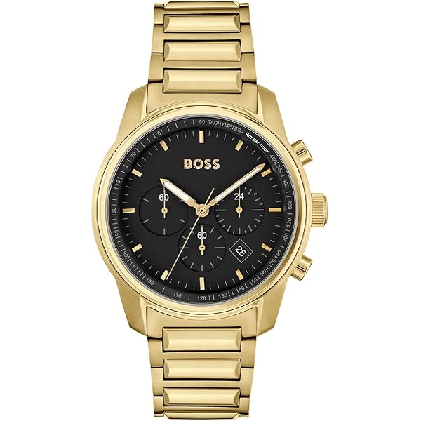 Maserati Orologio da uomo, Collezione Sfida, in Acciaio, PVD oro giallo