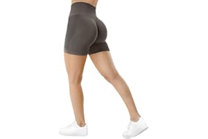 TAYOEA Kurze Leggings Damen Sport Radhose Push Up Short Scrunch Leggings High Rise Gym