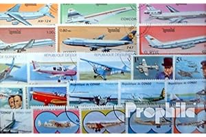 PROPHILA COLLECTION Motives 200 Divers Aéronefs et Aviation Timbres (Timbres pour Les collectionneurs) Avions/Ballons/Zeppelins/Aviation