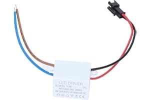 Fafeicy LED-Treiber, Eingang AC95-265V Ausgang 2-4VDC 500mA 1X3W LED-Treiber Netzteil Treiberanschluss LED-Lampentransformator, für LED-Beleuchtungsprodukte, Antriebsleistung