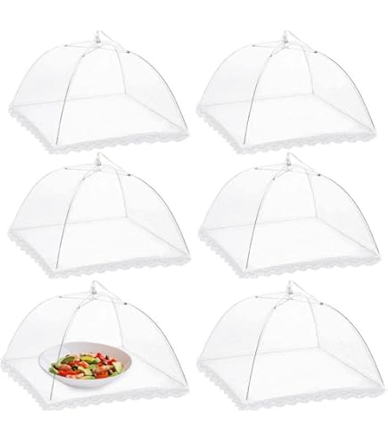 Cloche Alimentaire Pliable En Maille Anti-moucherons Rutilisable Pour