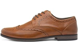 Beckett Mens Lace Up Tan Brogue Shoe