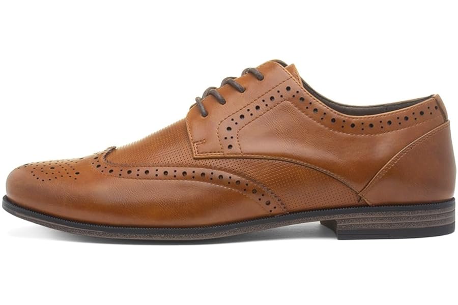 Beckett Mens Tan Lace Up Brogue Shoe