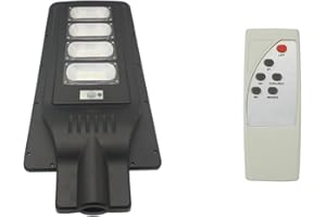TEMPO DI SALDI Lampione Stradale Faro A Led 120W Con Pannello Solare Crepuscolare E Telecomando