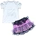 iEFiEL 2pcs Baby Toddlers Girls Top T-shirt Tutu Skirt Outfits Sets Clothes Purple 18-24 Months