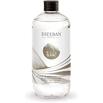 Recharge Parfumée Esteban 500 Ml – Citronnelle Et Menthe – Diffusion Jusqu’à 6 Mois – Bouteille Recyclable – Pour Bouquets Parfumés
