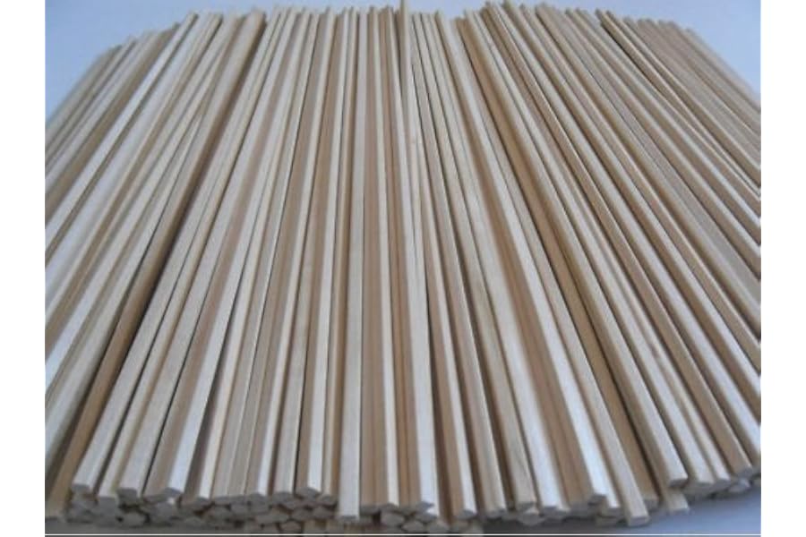 500 Wooden Square Section Candy Floss Sticks