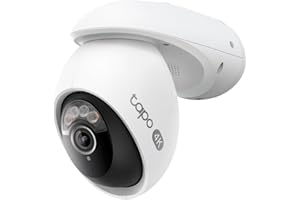 Tapo C560WS 4K 360° WLAN-Überwachungskamera für außen, Wi-Fi 6 Dual-Band, Farbnachtsicht, kostenfreie KI-Erkennung, Smart Tracking, Licht- & Ton-Alarm, Zwei-Wege-Audio, MicroSD-Karte Bis zu 512 GB