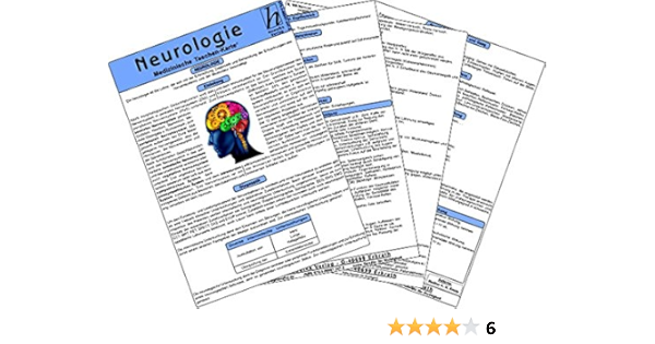 Neurologie Medizinische Taschen Karte Amazon De Hawelka Verlag Hawelka K N Kneip Nadine Bucher