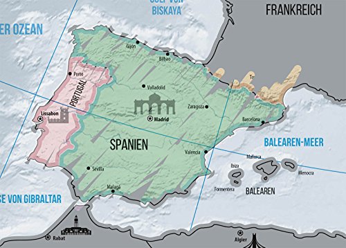 Europakarte zum Rubbeln – Scrape Off Europe Map – Landkarte Deluxe Europa-Welt-Karte Poster XXL - 5