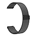 Produktbild Neu!!!Glowjoy Uhrenarmband 22mm Edelstahl Kompatibel mit Samsung Galaxy Watch 46mm,Milanaise Loop Edelstahlband Verstellbare Ersatz Armbänder Metal Bracelet Wristband mit Magnetverschluss (Schwarz)