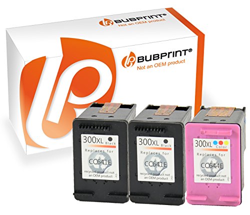 3 Druckerpatronen kompatibel für HP 300 XL black 300 XL color