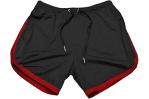 Oanviso Pantaloncini Sportivi da Uomo Vita Elastica con Coulisse Pantaloncini in Rete Traspirante Atletico Fitness Shorts Asciugatura Veloce Pantaloni da Bagno Leggero Estate Shorts