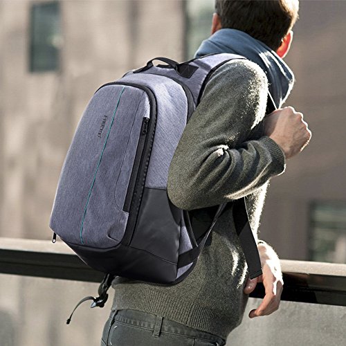 [Tagesrucksack] FREETOO Laptop Rucksack Campus Rucksack mit gepolstertem Laptopfach Rückenseite und Schultergurt  schickes Daypack passt jedes Outfit geeignet für Herren oder Jungen auf Alltag Campus Shopping und Reise anwenden - 8