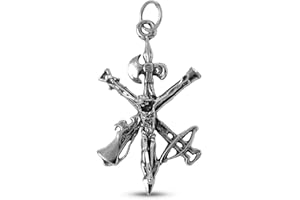 Inmaculada Romero IR Cristo de la Legión Colgante Plata Ley 925m macizo 44mm. ancho 26mm.