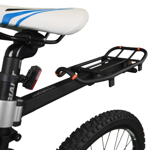 Ibera Fahrrad-Gepäckträgertasche und Gepäckträger Set, Bicycle Quick-Release PakRak Mini Commuter Bag und Seat-Post Rack - 6