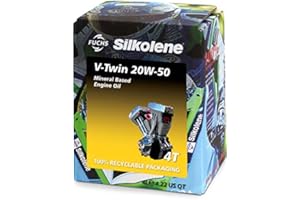 SILKOLENE-UK Silkolene Motorbike Ester Semi Synthetic Motorcycle Engine Oil V-TWIN 20W-50 MINERAL 4L
