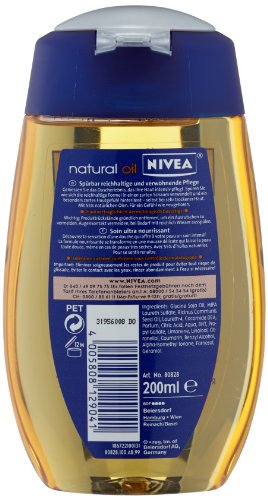 Nivea Natural Oil Duschöl, Duschgel, 2er Pack (2 x 200 ml) - 2