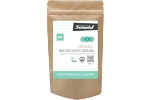Freshly Fermented - Organic & Vegan Certified Water Kefir Grains Starter Culture, 40g