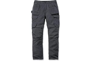 Carhartt herr Byxor Steel Rugged Flex Relaxed Fit Dubbel-framsida, Cargo Med Flera Fickor, Arbetsbyxor